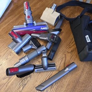 Dyson Vacuum Attachments - Gray and Red